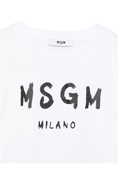 T-shirt con logo MSGM KIDS | S6MSJUTH001001